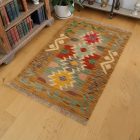 Gyapjú Kilim szőnyeg 59x91 kézi szövésű gyapjú Kilim