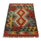 Gyapjú Kilim szőnyeg 57x87 kézi szövésű etnikai Kilim