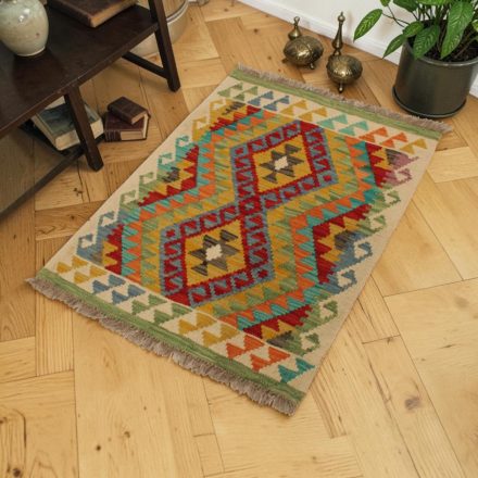 Maimana Kilim szőnyeg 63x84 kézi szövésű etnikai Kilim