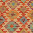 Chobi Kilim szőnyeg 305x391 kézi szövésű afgán gyapjú kilim