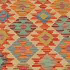 Chobi Kilim szőnyeg 305x391 kézi szövésű afgán gyapjú kilim