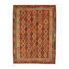 Chobi Kilim szőnyeg 261x347 kézi szövésű afgán gyapjú kilim