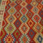Chobi Kilim szőnyeg 261x347 kézi szövésű afgán gyapjú kilim