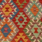 Chobi Kilim szőnyeg 261x347 kézi szövésű afgán gyapjú kilim