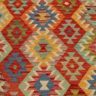Chobi Kilim szőnyeg 261x347 kézi szövésű afgán gyapjú kilim