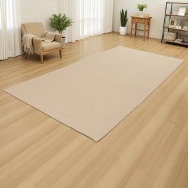   Vastag szőnyeg gyapjúból 180x367 bézs színű gyapjú szőnyeg a nappaliba