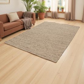   Vastag szőnyeg gyapjúból 200x295 szürke színű gyapjú szőnyeg a nappaliba