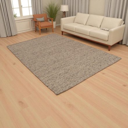 Gyapjú szőnyeg 200x300 szürke színű vastag nappali szőnyeg