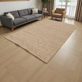  Vastag gyapjú szőnyeg 200x300 szürke színű gyapjú szőnyeg a nappaliba