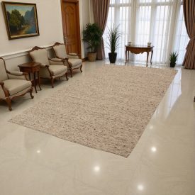   Vastag gyapjú szőnyeg szürke színű 250x350 nagyméretű szőnyeg a nappaliba