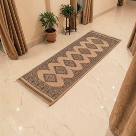   Futószőnyeg bézs Jaldar 180x64 kézi csomózású pakisztáni szőnyeg