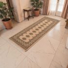 Futószőnyeg bézs Bokhara 205x79 kézi csomózású pakisztáni szőnyeg