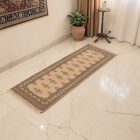 Futószőnyeg bézs Jaldar 185x62 kézi csomózású pakisztáni szőnyeg