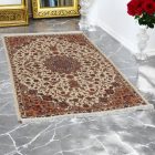 Viszkóz szőnyeg Parnian bézs 120x180 minőségi gobelin hatású szőnyeg Iránból