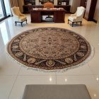 Kerek szőnyeg Isfahan 305x306 kézi csomózású perzsa szőnyeg
