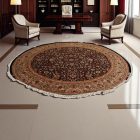 Kerek szőnyeg Isfahan 310x313 kézi csomózású perzsa szőnyeg