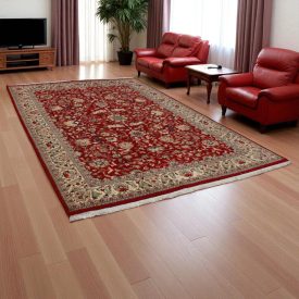   Perzsa szőnyeg Isfahan 214x312 kézi csomózású iráni szőnyeg a nappaliba