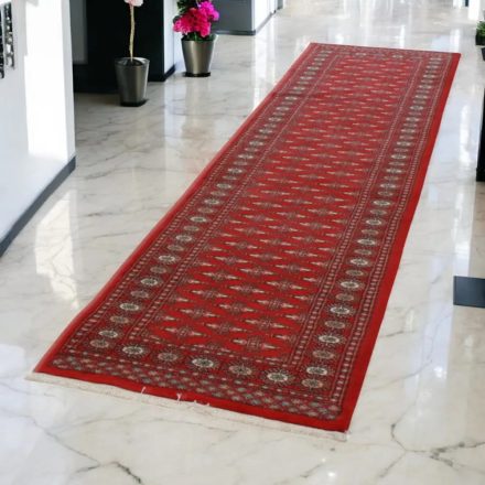 Futószőnyeg bordó Butterfly 81x304 Pakisztáni kézi csomózású szőnyeg