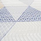 Modern szőnyeg bézs barna kék MELIS 200x300 gépi modern szőnyeg nappaliba