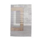 Modern szőnyeg bézs barna kék DIANA 140x200 gépi modern szőnyeg nappaliba vagy hálószobába