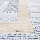 Modern szőnyeg bézs barna kék DIANA 140x200 gépi modern szőnyeg nappaliba vagy hálószobába