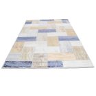 Modern szőnyeg szürke kék barna SAMI 140x200 gépi modern szőnyeg nappaliba vagy hálószobába