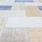 Modern szőnyeg szürke kék barna SAMI 140x200 gépi modern szőnyeg nappaliba vagy hálószobába