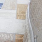 Modern szőnyeg szürke kék barna SAMI 140x200 gépi modern szőnyeg nappaliba vagy hálószobába