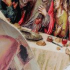 Viszkóz szőnyeg Utolsó vacsora 80x120 iráni gobelin hatású szőnyeg