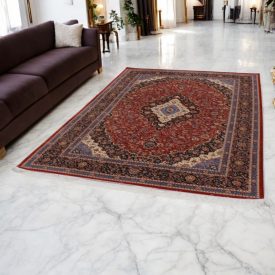   Viszkóz szőnyeg Sialk téglavörös 180x270 iráni gobelin hatású szőnyeg