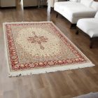 Isfahan szőnyeg 136x214 kézi csomózású perzsa szőnyeg a nappaliba