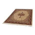 Isfahan szőnyeg 136x214 kézi csomózású perzsa szőnyeg a nappaliba