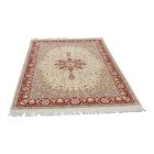 Isfahan szőnyeg 136x214 kézi csomózású perzsa szőnyeg a nappaliba