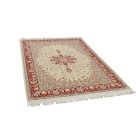 Isfahan szőnyeg 136x214 kézi csomózású perzsa szőnyeg a nappaliba