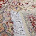 Isfahan szőnyeg 136x214 kézi csomózású perzsa szőnyeg a nappaliba