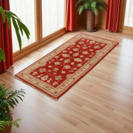 Ziegler szőnyeg bézs-bordó 145x73 kézi csomózású perzsa szőnyeg