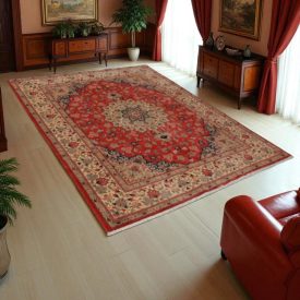  Perzsa szőnyeg Yazd 194x244 kézi csomózású iráni szőnyeg