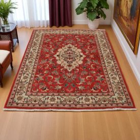   Perzsa szőnyeg Yazd 139x200 kézi csomózású iráni szőnyeg 