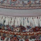 Kerek szőnyeg bézs 100x100 elegáns luxus szőnyeg akrilból  -87010C100100
