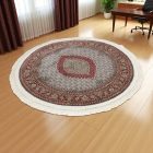 Kerek szőnyeg bézs 150x150 prémium luxus szőnyeg akrilból  -87034C150150