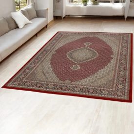 Luxus szőnyeg bordó 160x230 elegáns nappali szőnyeg akrilból  -87034R160230