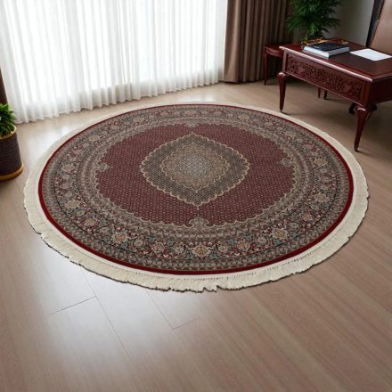 Kerek szőnyeg bordó 200x200 luxus luxus szőnyeg akrilból  -87034R200200