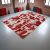 Design szőnyeg bordó-fehér Patchwork 170x241 nappali szőnyeg