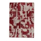 Design szőnyeg bordó-fehér Patchwork 170x241 nappali szőnyeg