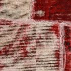 Design szőnyeg bordó-fehér Patchwork 170x241 nappali szőnyeg
