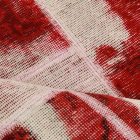 Design szőnyeg bordó-fehér Patchwork 170x241 nappali szőnyeg