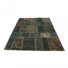 Design szőnyeg zöld Patchwork 169x238 nappali szőnyeg