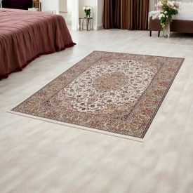 Luxus szőnyeg sötét bézs 140x200 minőségi szőnyeg akrilból  -87125C140200