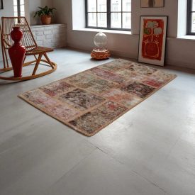 Design szőnyeg színes Patchwork 70x140 nappali szőnyeg