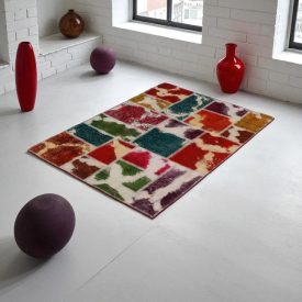 Design szőnyeg színes Patchwork 100x145 nappali szőnyeg